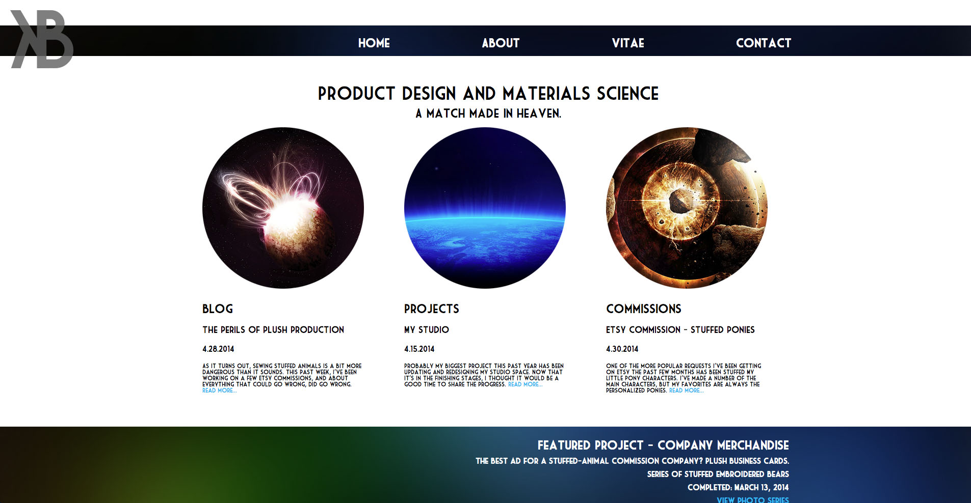 KB Portfolio site design