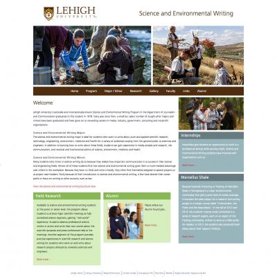 Home Page - Lehigh University Science and Environmental Writing